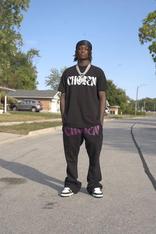 Chosen 1 stacked flare sweatpants